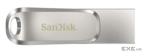 Флеш накопичувач USB 512Gb SanDisk Ultra Dual Luxe, Silver, Type-C / USB 3.2 Gen (SDDDC4-512G-GAM46)