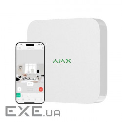 Мережевий відеореєстратор Ajax NVR, 16 каналів, jeweller, білий (000034518) (000034518)