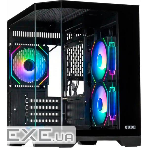 Корпус QUBE Crystal ARGB Black (CRYSTAL_GBNU3)