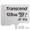 Карта пам'яті TRANSCEND microSDXC 300S 128GB UHS-I U3 V30 A1 Class 10 + SD-adapter (TS128GUSD300S-A)