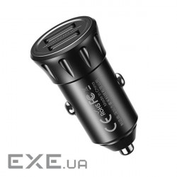 Автомобільний зарядний пристрій Remax Vanguard Series 2xUSB 2.4A Black (RCC-236)