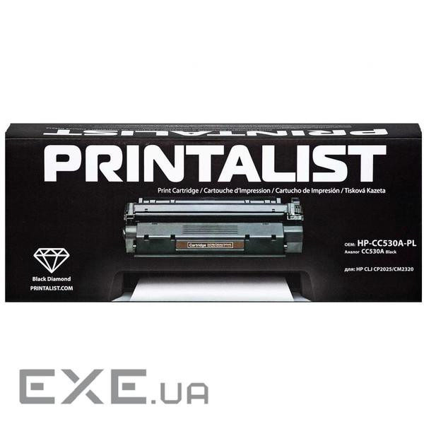 Картридж Printalist HP CLJ CP2025/CM2320, CC530A Black (HP-CC530A-PL)