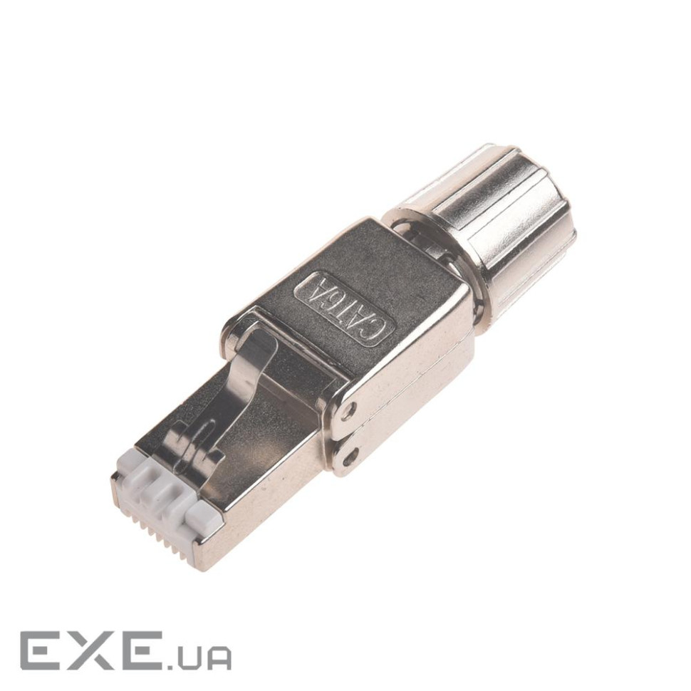 Конектор RJ45 STP кат. 6A, безінструментальний, з гвинтовим зажимом та металевою з (KD-PGS8053A-C6A)
