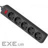 Мережевий фільтр DEFENDER ES 1.8 Black, 5 розеток, 1.8м (994840)
