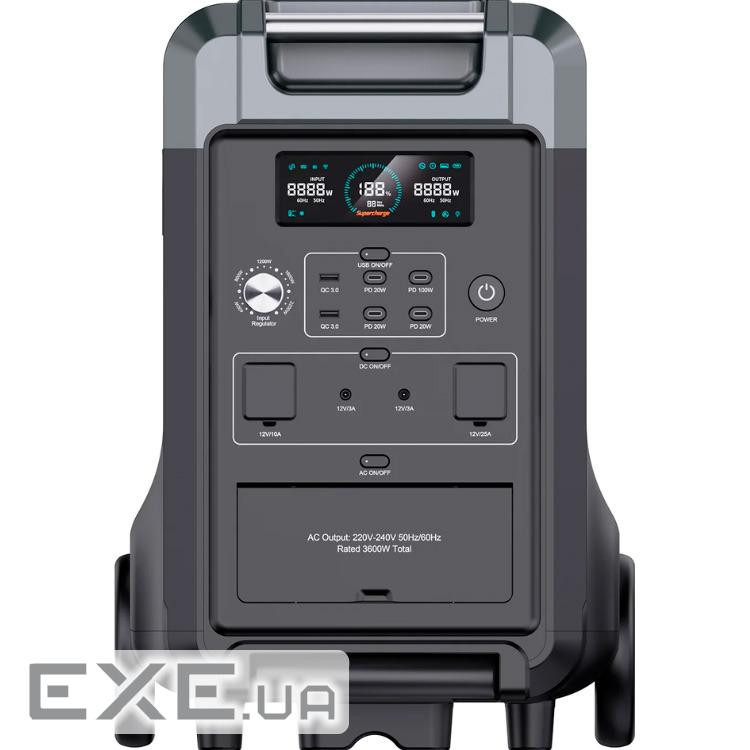 Зарядная станция Choetech BS009 3840Wh, 3600W (BS009-EU-BK)_OEM (BS009-EU-BK_OEM)