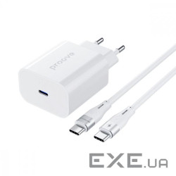 Зарядний пристрій PROOVE Rapid 30W 1xUSB-C, 2xUSB-A, PD3.0, QC3.0 White w/Type-C to (WCRP30012202)