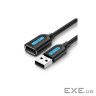 Дата кабель USB 2.0 AM/AF 0.5m black Vention (CBIBD)