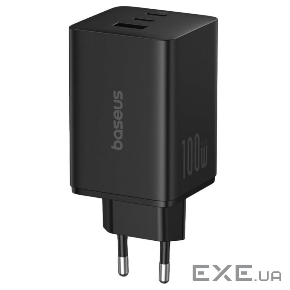 Зарядний пристрій Baseus 2C+U 100W (P10182102123-00)чорний