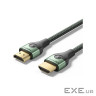 Кабель мультимедійний HDMI M to HDMI M 1.0m 8K60Hz ultra thin cotton braided green Vention (ALOGF)