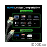 Кабель мультимедійний HDMI M to HDMI M 1.0m 8K60Hz ultra thin cotton braided green Vention (ALOGF)