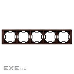 Рамка Neos BASIC 5x, красное дерево (BMRC5/050)