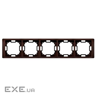 Рамка Neos BASIC 5x, красное дерево (BMRC5/050)