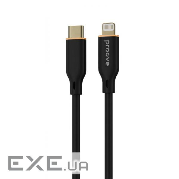 Кабель Proove Jelly Silicone Type-C to Lightning 27W (1m) black (CCJS27002101)
