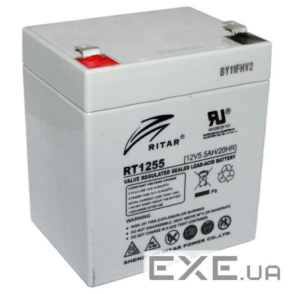 Акумуляторна батарея RITAR RT1255 Gray (12В, 5.5Ач)