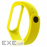 Ремінець для фітнес браслета BeCover Silicone Xiaomi Mi Band 3/4 Yellow (704130)