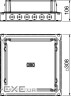 Монтажна коробка UDS9, 308х308мм, h=70-105mm / цинк.сталь, ПА OBO Bettermann 7400353