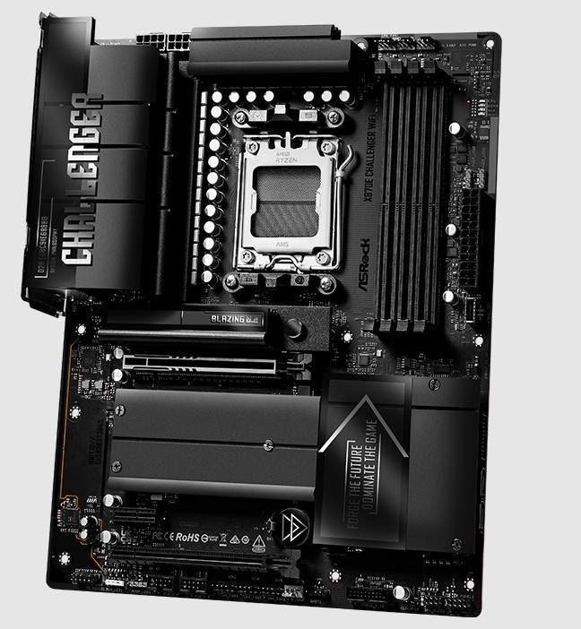 Материнська плата ASRock X870E CHALLENGER WIFI (sAM5, AMD X870E, DDR5, ATX)