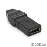 Перехідник microHDMI(тато)-HDMI(мама) ) 360 (YT-A-microHDMI(M)/(F))