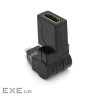 Перехідник microHDMI(тато)-HDMI(мама) ) 360 (YT-A-microHDMI(M)/(F))
