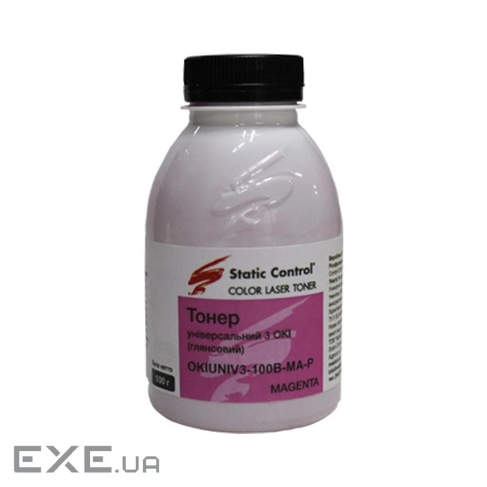 Тонер OKI Universal Okidata 3 Glossy 100г magenta Static Control (OKIUNIV3-100B-MA-P)