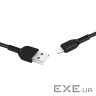 Кабель HOCO X13 Easy charged USB-A to Lightning 1м Black (6957531061144)
