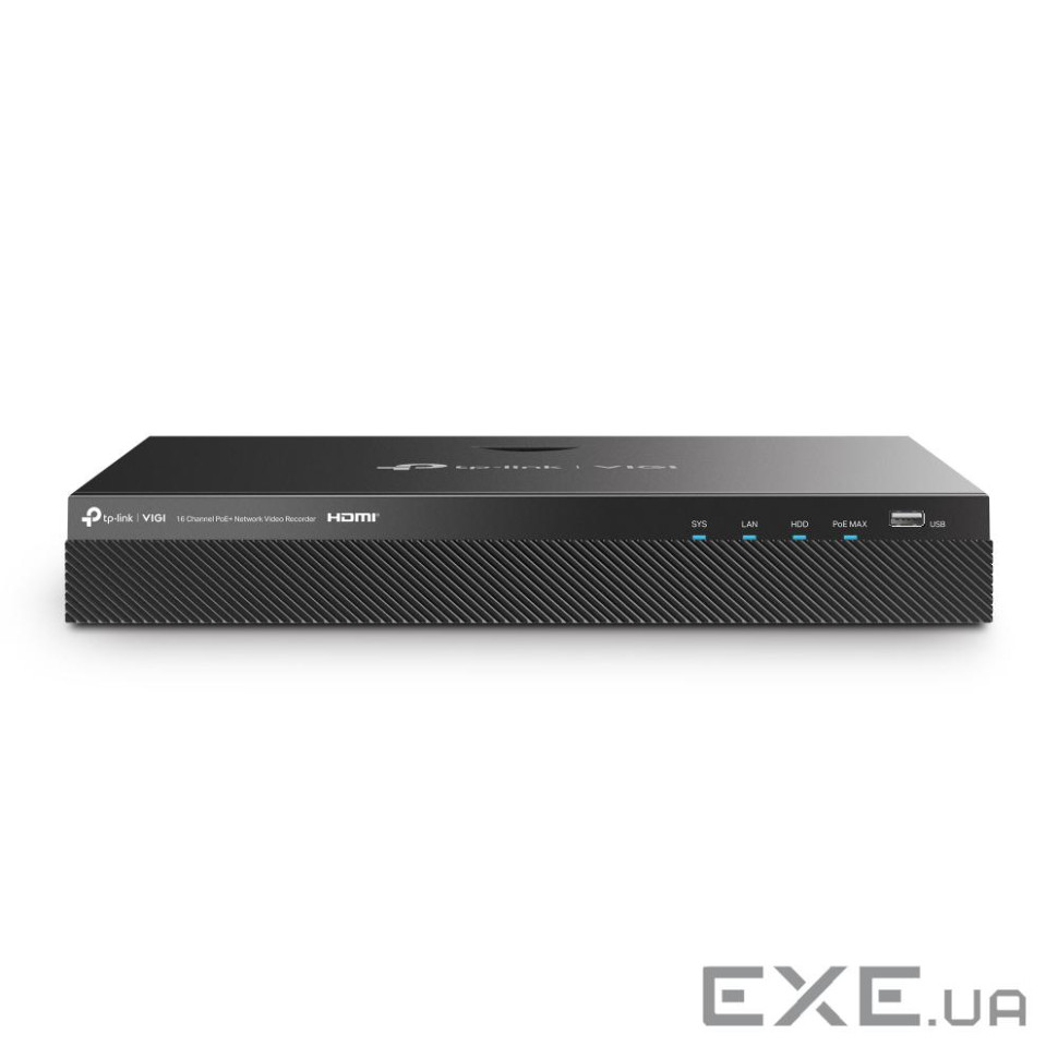 16-канальний мережевий відеореєстратор з PoE+ TP-L ink, VIGI NVR2016H-16MP TP-LINK VIGI NVR2016H-1