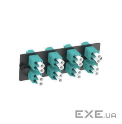 LC OS1/OS2 FAP loaded with 8xLC duplex fiber optic adapters (Blue) (FAP8WBUDLCZ)