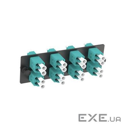 LC OS1/OS2 FAP loaded with 8xLC duplex fiber optic adapters (Blue) (FAP8WBUDLCZ)