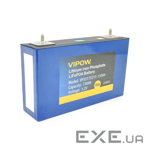 Осередок Vipow 3.2V 130AH для складання LiFePo4 акумуляторів, (113 x 50 x 194) мм (Vipow-3.2V-130AH) (Vipow-3.2V-130AH)
