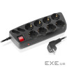 Мережевий фільтр живлення REAL-EL RS-Protect 505, 3m, black (EL122300045)