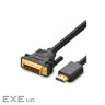 Кабель мультимедійний HDMI M to DVI M 3.0m HD106 black Ugreen (10136)