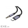 Кабель мультимедійний USB-C to 3.5mm M 1.0m gray Essager (EZJE02-0G)