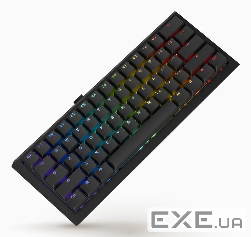 Клавіатура бездротова Ducky One X Mini(60%)  магнітні перемикачі, чорний (ON2461AST3-DAUSPDOECL1AS1)