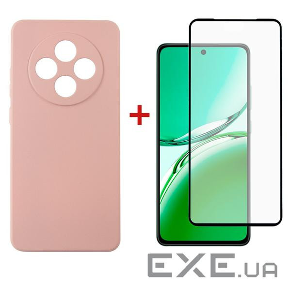 Чохол-накладка Dengos для Oppo Reno 12 F/FS Pink (DG-KM-116) + захисне скло