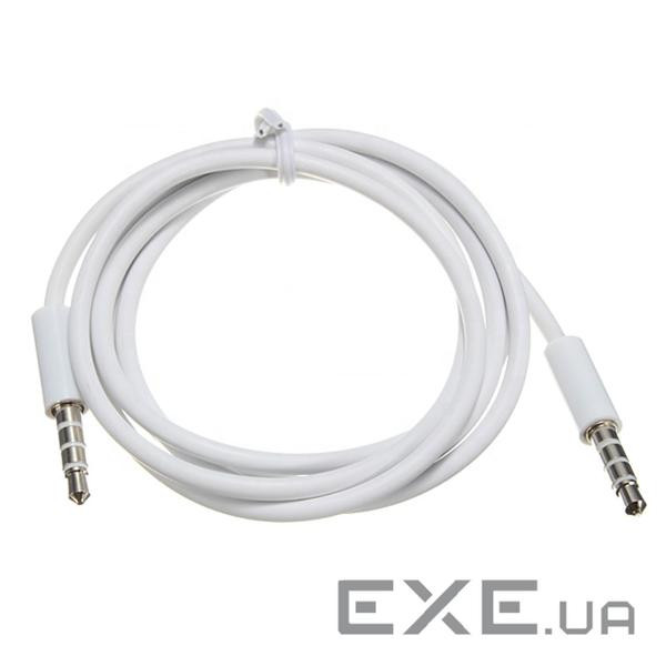 Кабель аудіо-сигнальний Jack 3.5mm 4pin M/M 1.0m,OFC,білий (62.09.8314-1) (62.09.8314-1)