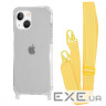 Чохол WAVE Clear Case with Strap iPhone 14 yellow (57012 yellow)