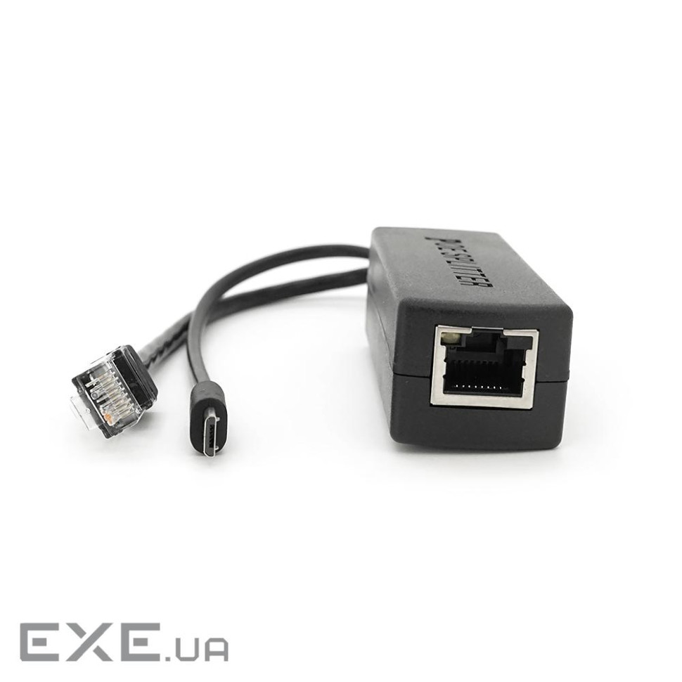 POE спліттер AOT-0524 48V-5V, RJ45, Mini-USB (10 / 100Мбіт, Вхід-48V / Вихід 5V (AOT-4805 Mini-USB)