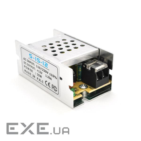 Імпульсний блок живлення 12В 1А (12Вт) перфорований (S-12-12) (S-12-12)