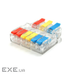 Клемна колодка з натискними затискачами 3х6-проводу LT-633 для розподільчих коробок, 4 (LT-633T / 5)