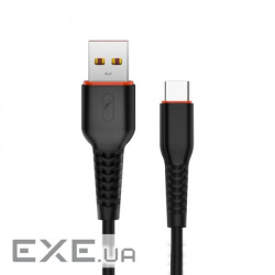Кабель SkyDolphin S54T Soft USB - USB Type-C (M/M), 1 м , Black (SDUSB-000430)
