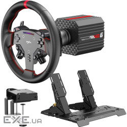 Кермо і педалі PXN VD6 Bundle for PC, 19кн., подв. педалі,кермо WAS 280мм (PXN-VD6 Bundle EU)