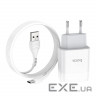 Зарядний пристрій HOCO C73A Glorious dual port charger set(Type-C) White (6931474713070)