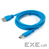 Дата кабель USB 3.0 AM/AF 1.8m Vinga (VCPUSB3AMAF1.8B)