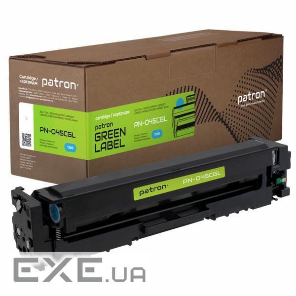 Картридж Patron CANON 045 CYAN GREEN Label (PN-045CGL)