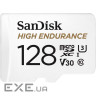 Карта пам'яті SANDISK microSDXC High Endurance 128GB UHS-I U3 V30 Class 10 + SD- (SDSQQNR-128G-GN6IA)