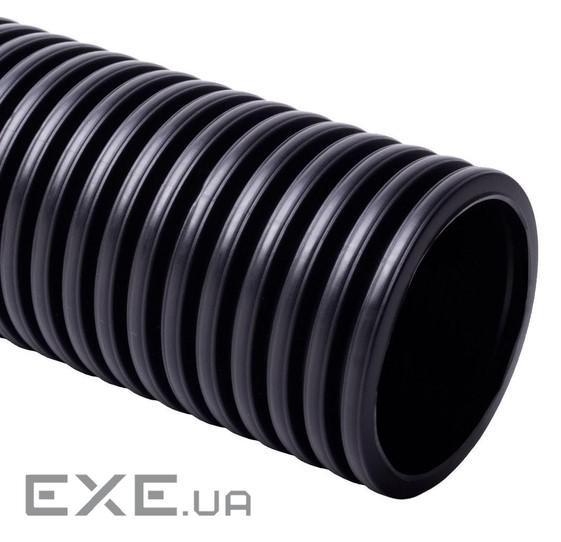 Труба гофрована ф50мм; KOPOS УФ-стійка; двошарова Копофлекс, чорна, протяжка (KF 09050_UVFA)
