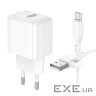 Зарядний пристрій BOROFONE BAS42A Potential USB QC3.0 + cable USB to Micro 5P White (6941991113796)