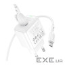 Зарядний пристрій BOROFONE BAS42A Potential USB QC3.0 + cable USB to Micro 5P White (6941991113796)