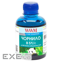 Чорнило WWM Brother DCP-T300/T500W/T700W 200г Cyan Water-soluble (B51/C)