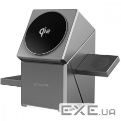 Wireless Charger Proove Iron Hide Qi2 gray (WSIH15000003)